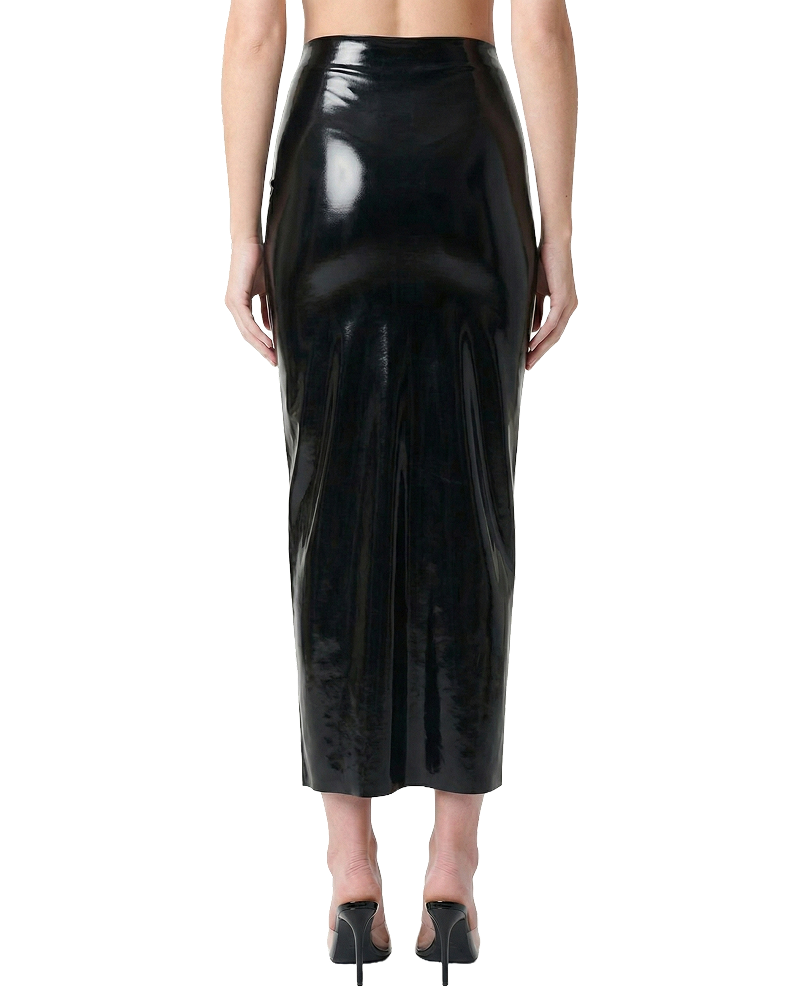 Latex Maxi Pencil Skirt